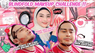 AKU RELA JADI CANVAS BINI AKU!! MAKEUP TUTUP MATA!?