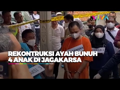 [FULL] Polisi Rekonstruksi Kasus Ayah Bunuh 4 Anak Di Jagakarsa