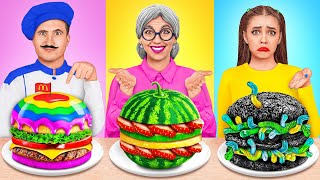 Eu vs Minha Vó No Desafio De Culinária | Situações Engraçadas na Cozinha por Mega DO Challenge
