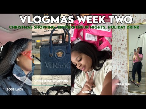 VLOGMAS 23’ WEEK TWO: Finally Christmas Shopping, Holiday Hotel, Rich off Products, & more🎄🤍