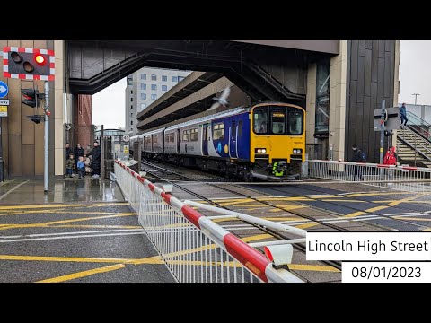 Lincoln High Street Level Crossing (08/01/2023)