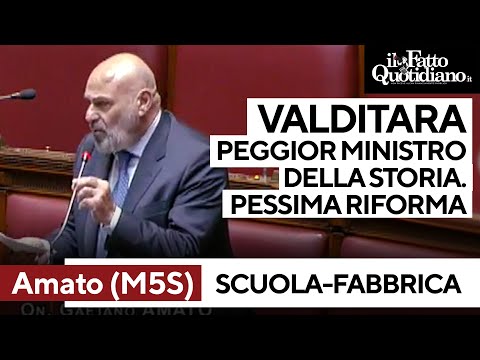 Amato (M5S) vs Valditara: "Peggior ministro della storia". Critica a riforma istituti tecnici