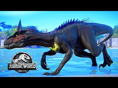 Dc vs Marvel Dinosaurs Fighting, Batman Indoraptor vs Deadpool Jurassic World Evolution