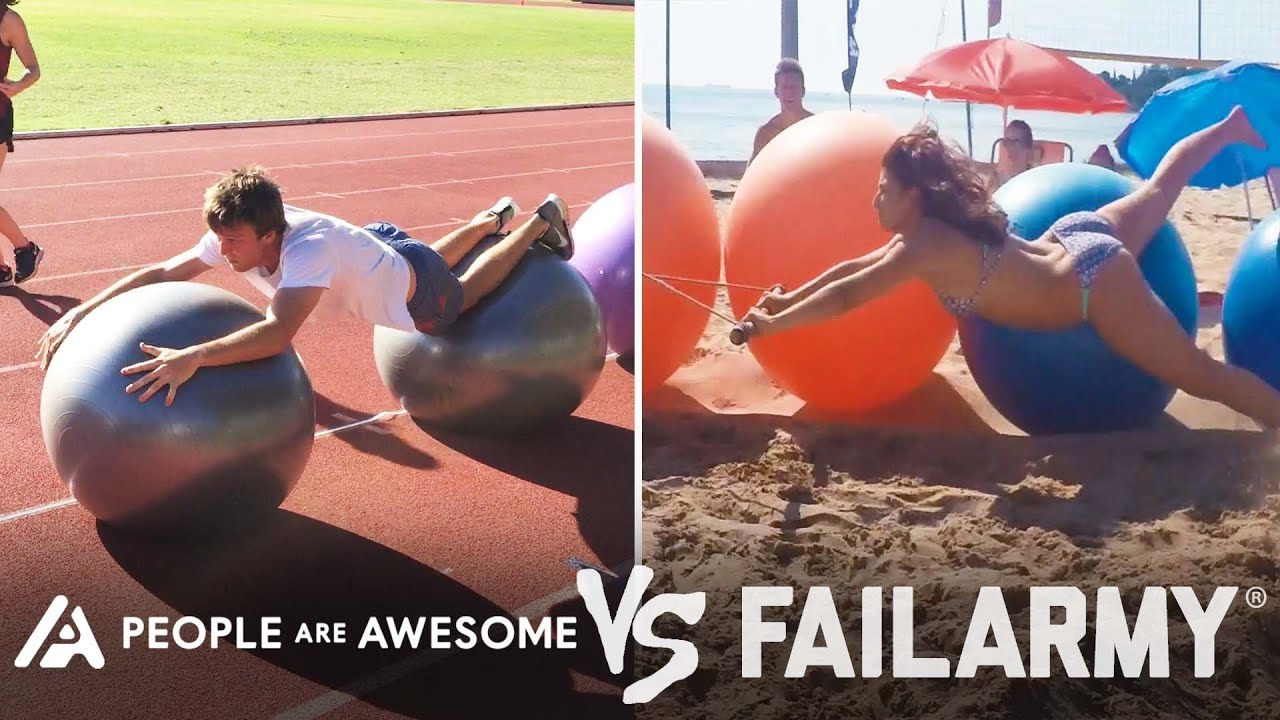 Surfing Across Yoga Balls & More Wins & Fails | People Are Awesome Vs. FailArmy!
