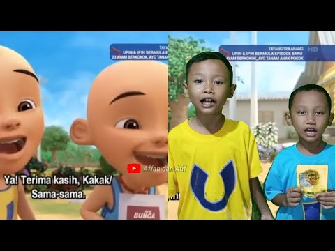 Tiru Aksi Upin Ipin || Hari Tanam Pokok