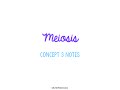 Exploring Meiosis Concepts and Processes