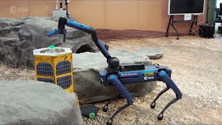 NASA astronaut control robots in Germany from space station