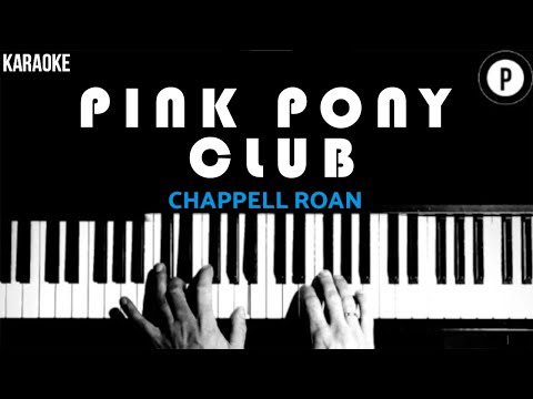 Chappell Roan - Pink Pony Club KARAOKE Slowed Acoustic Piano Instrumental COVER LYRICS