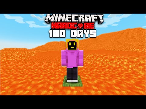 I Survived 100 Days In A Lava Only World In Hardcore Minecraft [FULL MOVIE]