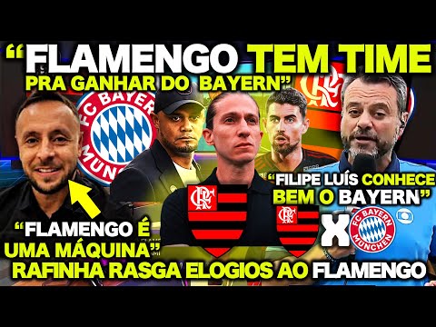 RAFINHA RASGA ELOGIOS ao FLAMENGO ! "O FILIPE LUÍS CONHECE BEM O BAYERN DE MUNIQUE"