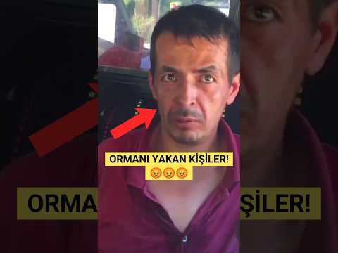 ORMANI KUNDAKLAYAN KİŞİLERİN YÜZSÜZLÜĞÜ DİKKAT ÇEKTİ. #ormanyangını #shorts #keşfet