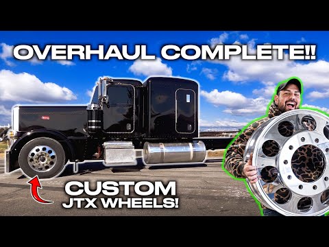 CUSTOM 24.5 Wheels For my Peterbilt 389!!! Frame Paint is DONE!!