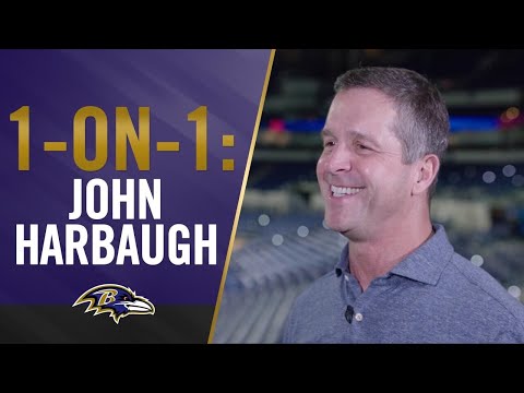 1-on-1: John Harbaugh at the Combine | Baltimore Ravens video clip