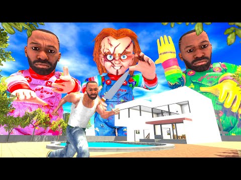 Franklin Became Chucky Doll To Fight Chucky Doll - INDIAN BIKES DRIVING 3D
