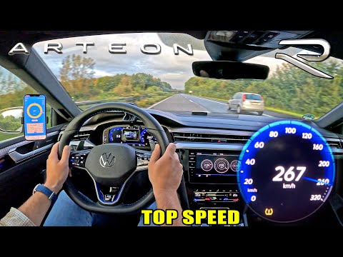 VW ARTEON R // TOP SPEED on UNLIMITED GERMAN AUTOBAHN!