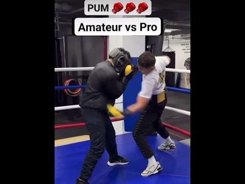 Pro boxer KNOCKS OUT amateur boxer‼️