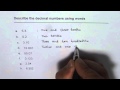 Describing Decimal Numbers Methods