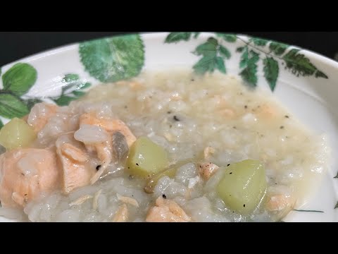 Cooking Salmon porridge