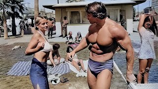 EPIC WOMEN REACTIONS TO ARNOLD SCHWARZENEGGER WORKING OUT IN PUBLIC!