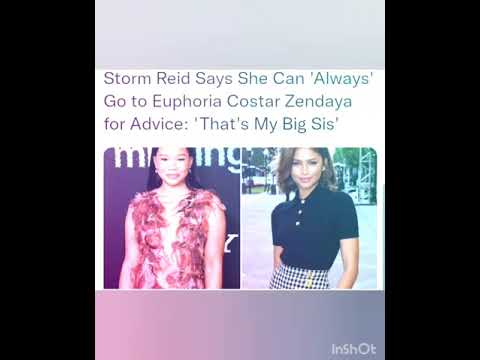 Storm Reid Says She Can 'Always' Go to Euphoria Costar Zendaya for Advice: 'That's My Big Sis'