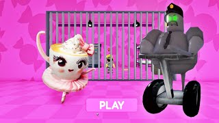 BALLERINA CAPPUCCINO'S BARRY'S PRISON RUN! SCARY OBBY #roblox #obby