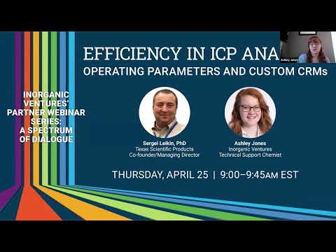 Efficiency in ICP Analysis with Operating Parameters and Custom Reference Materials