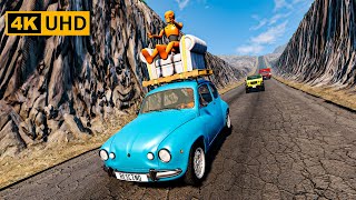 High Speed Jump Cars Crushes - BeamNG.Drive