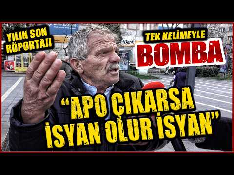 APO'YU ÇIKARTMAK İSTEYENLERE VE EKONOMİYİ ÇÖKERTENLERE SOKAKTA İSYAN VAR! "ALLAH ERDOĞANI'IN..."