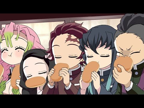 【手描き】刀鍛冶の里でらららコッペパン【鬼滅】/Demon slayer Fan Animation(Eat koppepan Infinite loop）