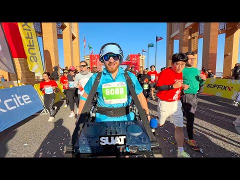 Running DJ Set at Kuwait Marathon (SUAT)