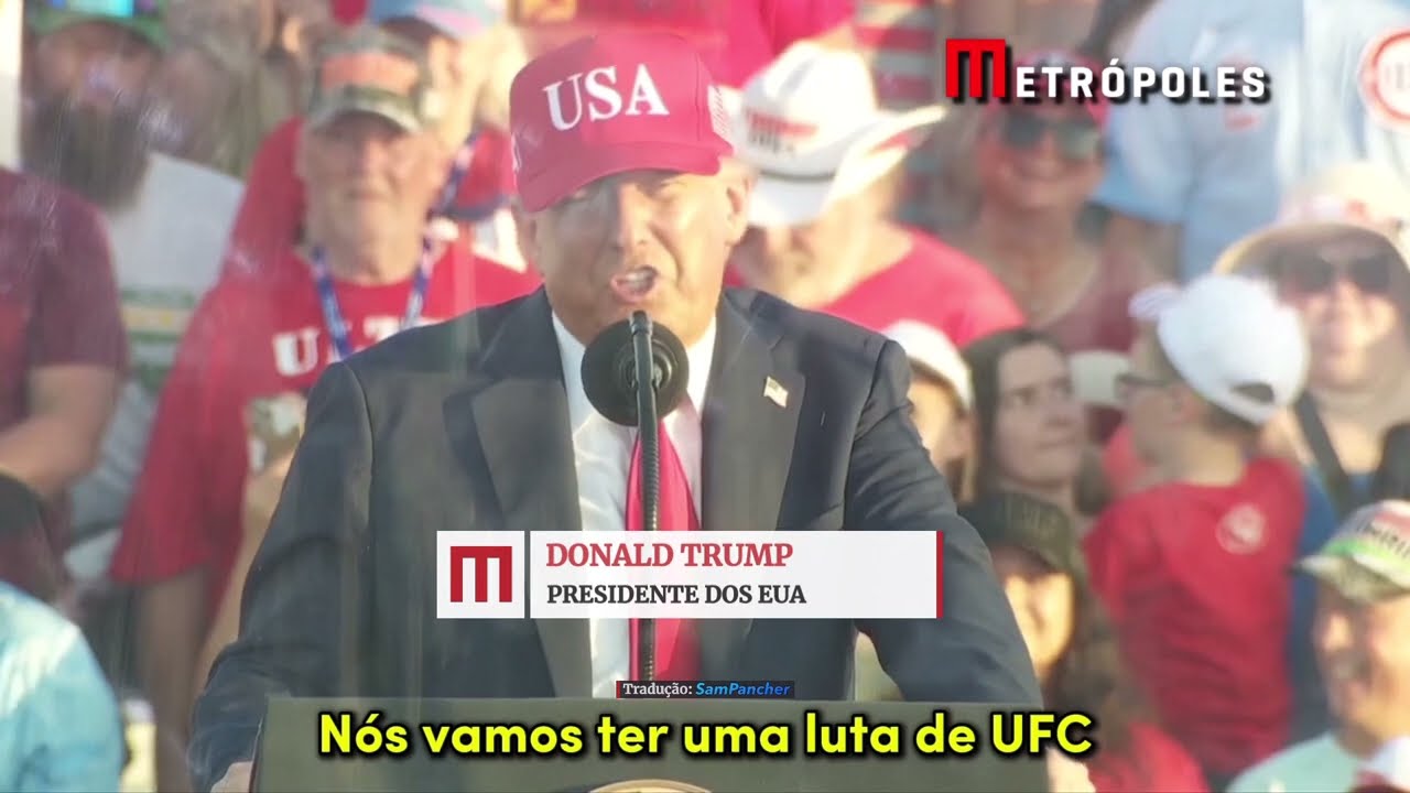 Donald Trump anuncia luta de UFC nos jardins da Casa Branca