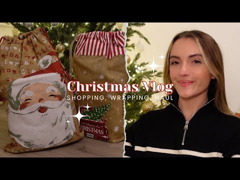 Come Christmas Shopping with me! 🎄✨ vlog | grwm | wrapping presents | gift haul