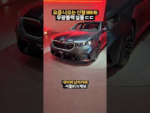 요즘 나오는 최신형 BMW M5 무광블랙 실물 ㄷㄷ