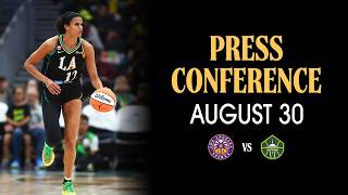 LA Sparks Basketball | Postgame Press Conference vs. Storm 8.30.26