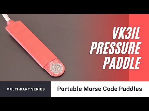 Morse Code Portable Pressure Paddle (Touch Sensor Paddle) by David VK3IL