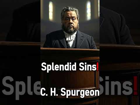 Splendid Sins! - Charles H. Spurgeon #shorts #christianshorts #christianpreacher #christianpreaching