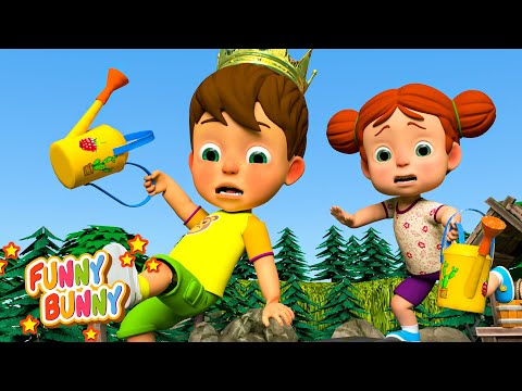 Jack and Jill Go Tho The Hill Song | Funny Bunny Nursery Rhymes And Kids Songs Compilation