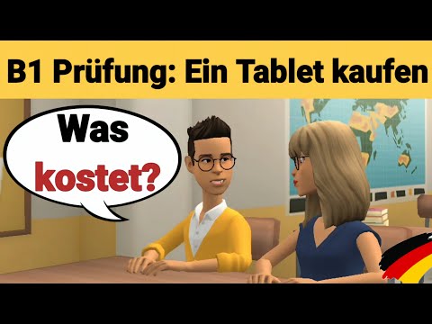 Mündliche Prüfung Deutsch B1 | Gemeinsam etwas planen/Dialog |sprechen Teil 3: Ein Tablet