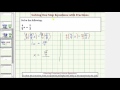 Solving Equations with Fractions