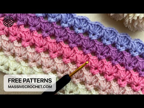 VERY EASY Crochet Pattern for Beginners!⚡️👌 Crochet Stitch for Baby Blanket & Bag