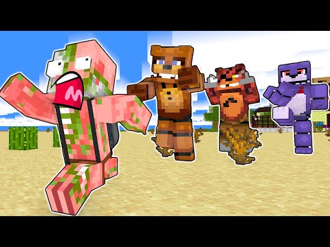 Monster School : Five Nights at Freddy's Challenge - Funny Minecraft Animation