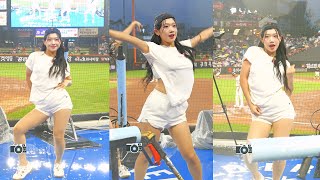 치어리더 베스트 댄서! | 한화이글스 치어리더 지아영 치어리더 블랙핑크 뛰어 | CheerLeader FanCAM 4K 60fps | 250806