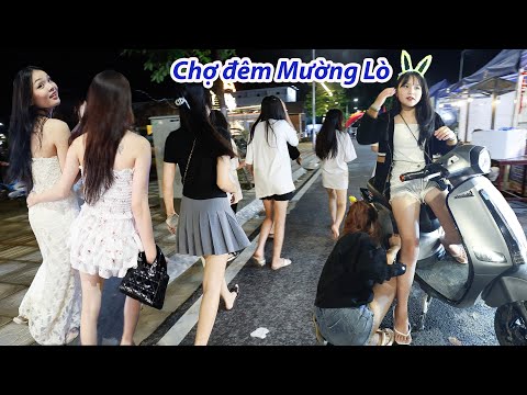 Chợ đêm Mường Lò-Choáng với các cô gái Thái chân dài trắng nõn đi kiếm người yêu