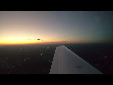 Beautiful Sunset from the Cirrus SR20 G6