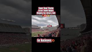 JSN ringing the Victory Bell 🌰🅾️🏈🔔 #collegefootball #cfb #ohiostate #buckeyes #gobucks