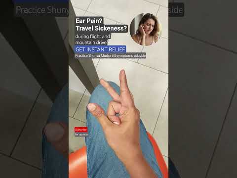 Get instant relief from ear pain during flight and mountain drive with Shunya Mudra. #mudra #shunya