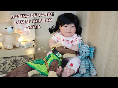 🌷Rutina de tarde con mi reborn Anita le preparamos la pañalera para irse a un largo viaje en coche