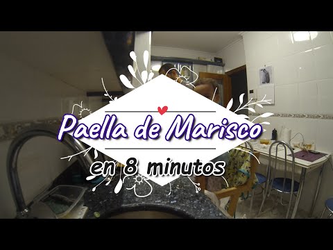 Paella de Marisco en 8 Minutos (Receta Alternativa) Comida Típica de España los Fines de Semana