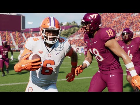 Clemson vs Virginia Tech - NCAA Football 11/9 Full Game Highlights
(College Football 25 Sim)