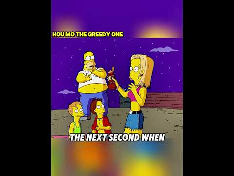 Homer has turned into a monster that only knows how to eat. #anime #animerecap #TheSimpsons